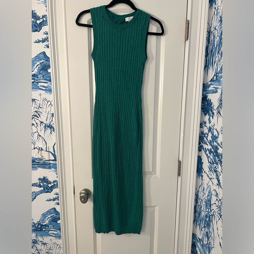 House of Harlow 1960 Green Shimmer Dress